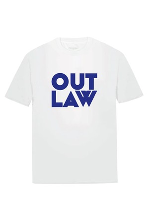 아웃라우 블루 티셔츠 화이트 RSNMTT54A