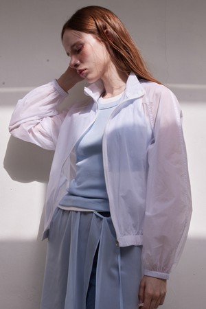 [간절기버전출시]발렌틴 썸머 윈드브레이커점퍼 - 화이트