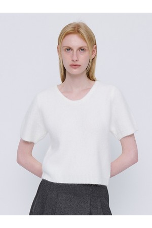 Soft Wool Blend Crop Knit - Ivory