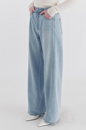 Shape Curved Denim pants - Light Blue