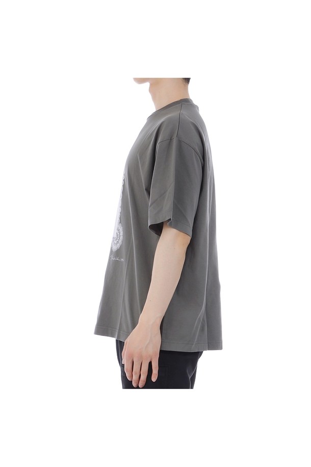 Acne Studios - 반팔 티셔츠 - 아크네 프린트 오버핏 반팔 티셔츠 BL0346 AA3