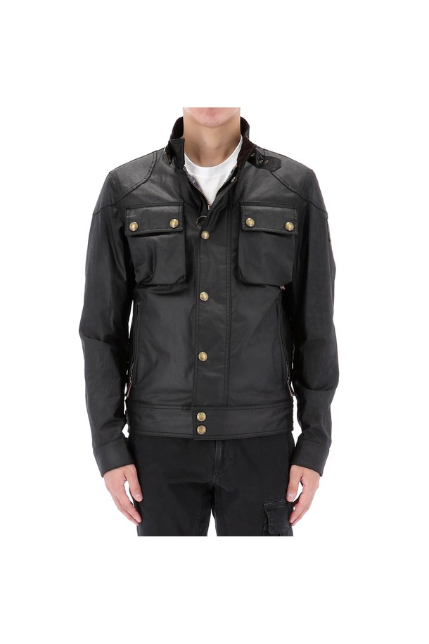 BELSTAFF - 자켓 / 베스트 - 벨스타프 RACEMASTER 레이스마스터 왁스 자켓 104160 BLACK