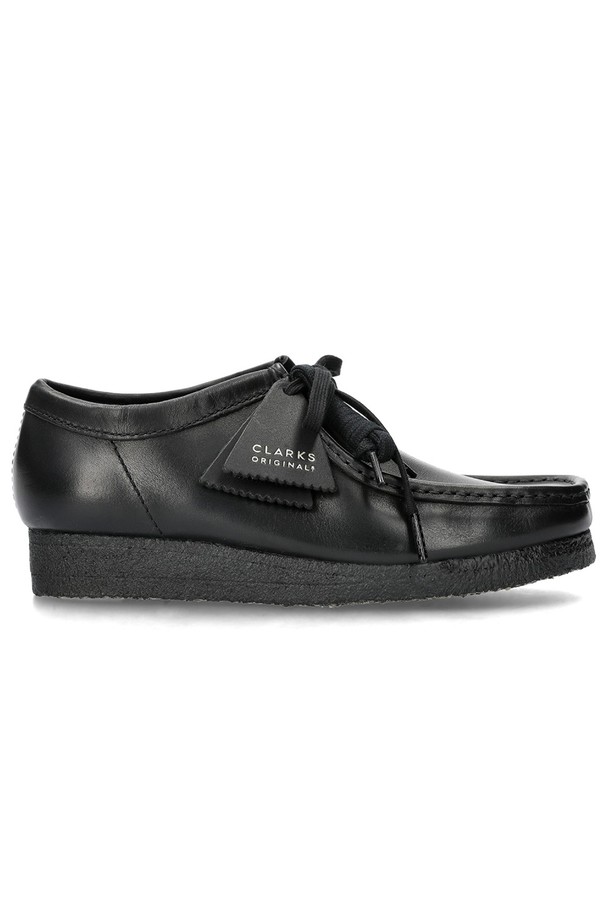 CLARKS - 드레스화 - 클락스 왈라비 레더 로퍼 26155514 BLACK LEATHER