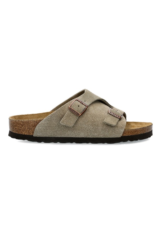 BIRKENSTOCK - 샌들/슬리퍼 - 버켄스탁 취리히 스웨이드 레더 슬리퍼 0050463 TAUPE