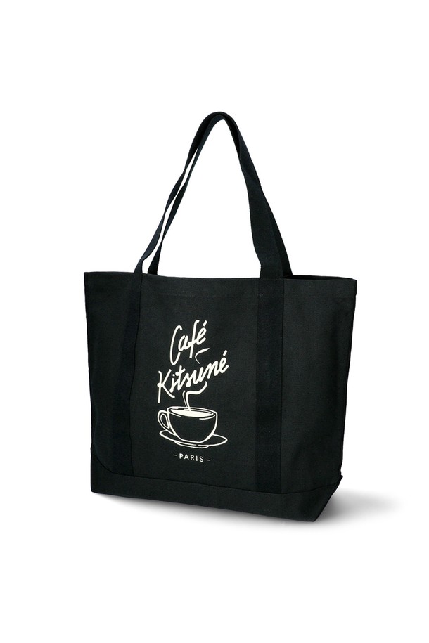 MAISON KITSUNE - 토트백 - 메종키츠네 카페 토트백 CKMU05102WW9001 BLACK