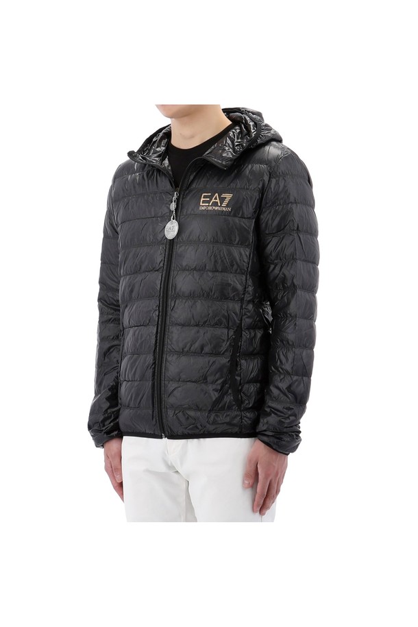 EMPORIO ARMANI - 블루종/점퍼 - 아르마니 EA7 패커블 후드 코어 아이덴티티 푸퍼 자켓 8NPB02 PN29Z 0208