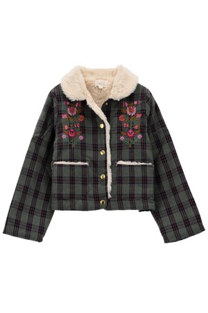 루이스미샤 ALIA 체크 자켓 GRIW24C0140 GREEN TARTAN