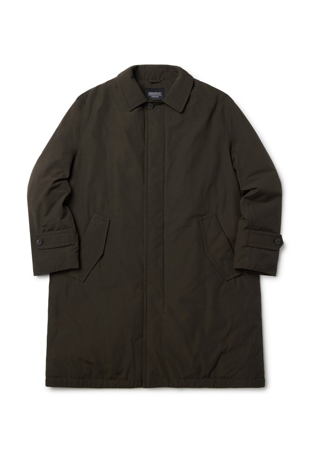 BROMPTON LONDON - 코트 - SINGLE BREASTED CAR COAT - DBROWN (P233UCT110)