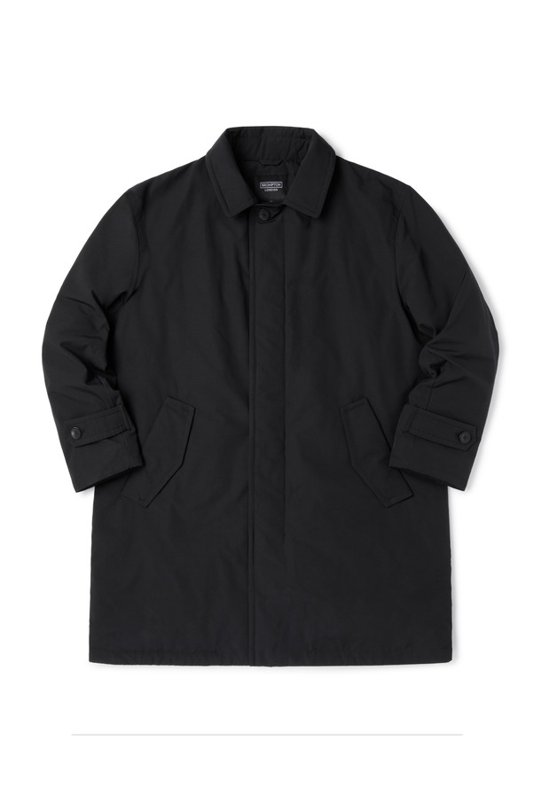 BROMPTON LONDON - 코트 - SINGLE BREASTED CAR COAT - BLACK (P233UCT110)