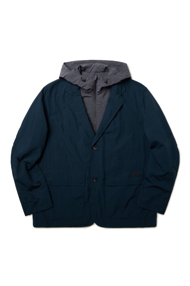 BROMPTON LONDON - 수트/블레이저자켓 - NYLON SET HOOD DETACHABLE JACKET - NAVY (P233MJK220)