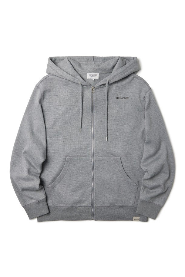 BROMPTON LONDON - 후디 - BASIC FULL ZIP HOODY - M/GREY (P233UFT237)