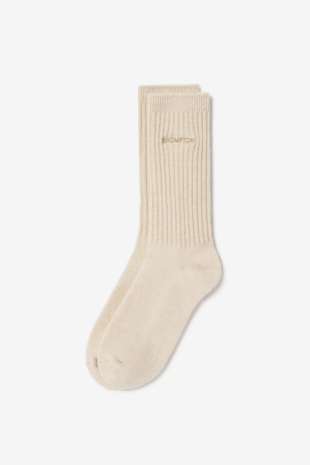 BROMPTON LONDON - 양말 - BROMPTON WOOL SOCKS - L/BEIGE (P234ASO201)