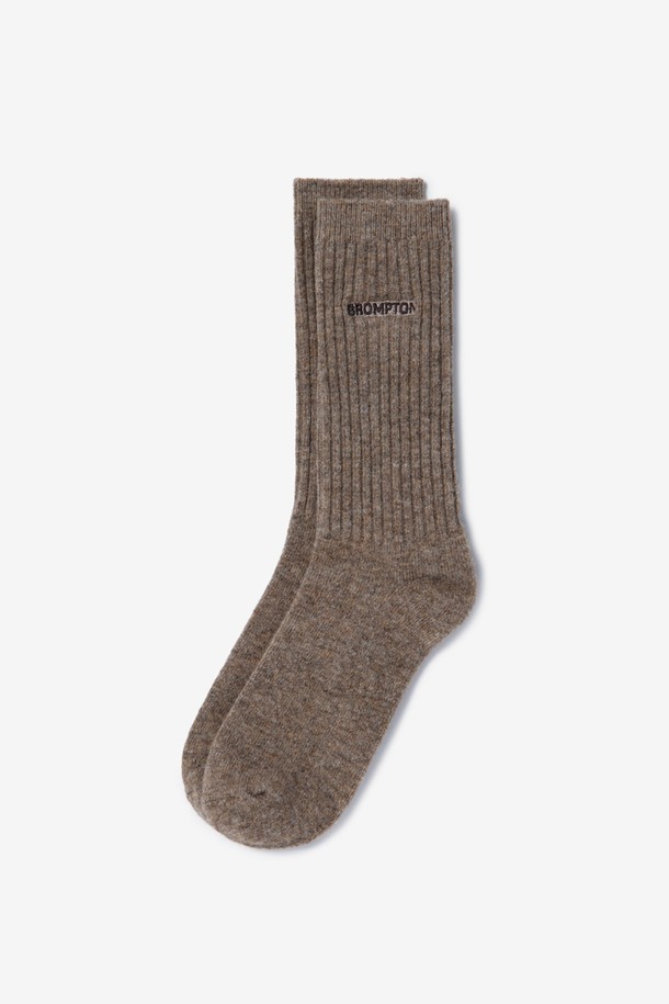 BROMPTON LONDON - 양말 - BROMPTON WOOL SOCKS - L/BROWN (P234ASO201)