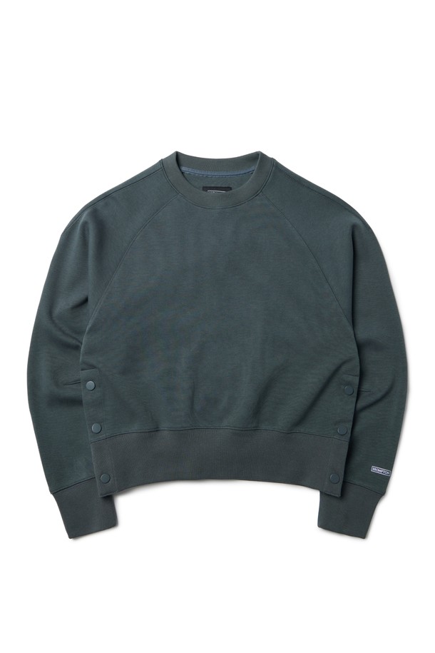 BROMPTON LONDON - 긴팔티셔츠 / 후디 - W SIDE CUT OUT SWEATSHIRT - GREY (P233WTS150)