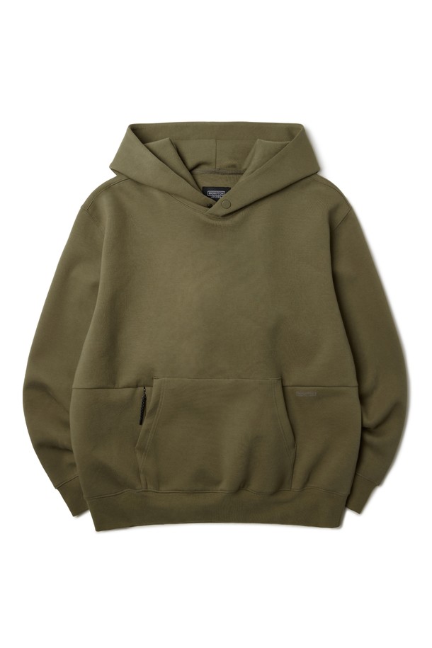 BROMPTON LONDON - 스웨트셔츠 - LOGO HOODED SWEATSHIRT - OLIVE (P233MTS111)