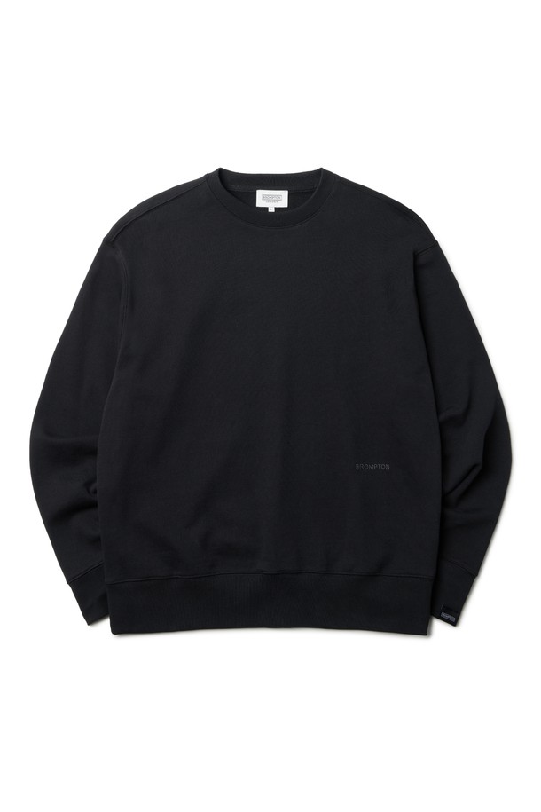 BROMPTON LONDON - 스웨트셔츠 - LOGO SWEATSHIRT - BLACK (P233UTS232)