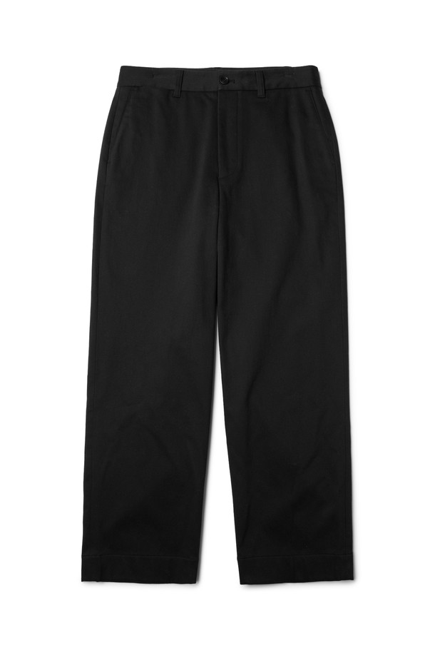 BROMPTON LONDON - 캐주얼팬츠 - BASIC COTTON TROUSERS - BLACK (P234MPT225)