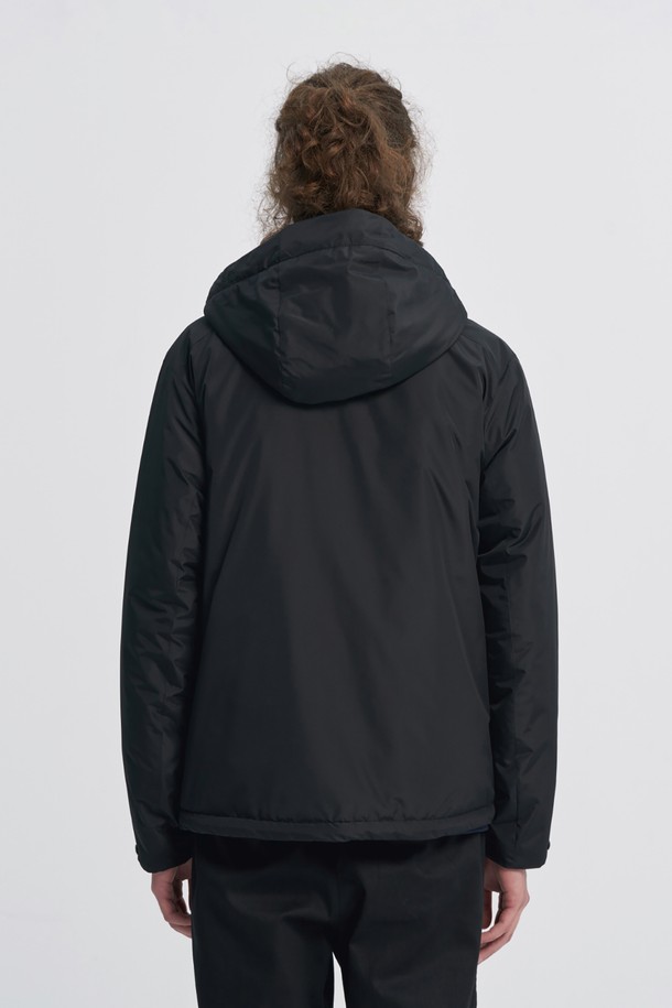 BROMPTON LONDON - 블루종/점퍼 - LIGHTWEIGHT HOOD FULL ZIP JUMPER - BLACK (P233UPD110)