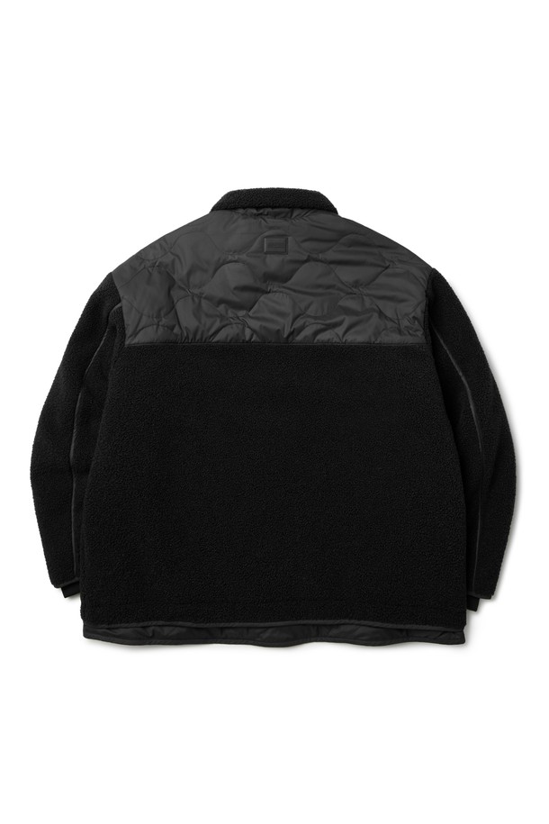 BROMPTON LONDON - 플리스 - QUILTED BLOCK FULL ZIP FLEECE  - BLACK (P233UPD220)