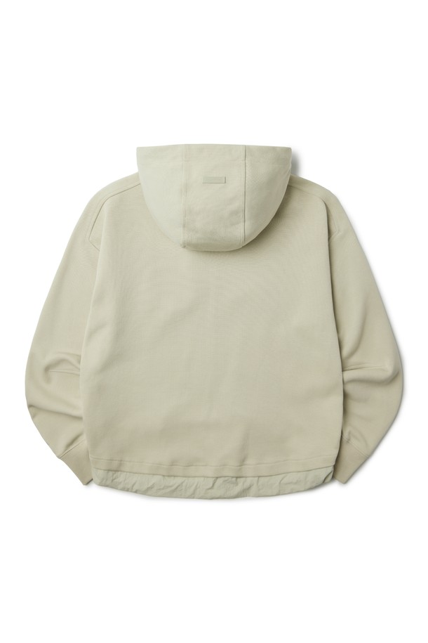 BROMPTON LONDON - 긴팔티셔츠 / 후디 - W CROPPED FULL ZIP HOODY - BEIGE (P233WFT150)