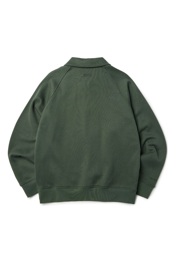 BROMPTON LONDON - 스웨트셔츠 - HALF ZIP COLLAR SWEATSHIRT - GREEN (P233UTS233)