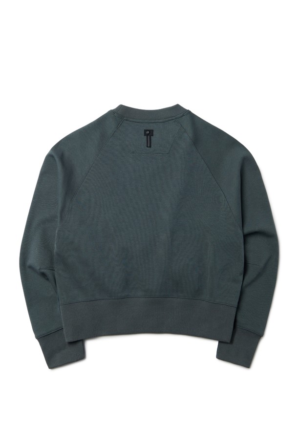 BROMPTON LONDON - 긴팔티셔츠 / 후디 - W SIDE CUT OUT SWEATSHIRT - GREY (P233WTS150)