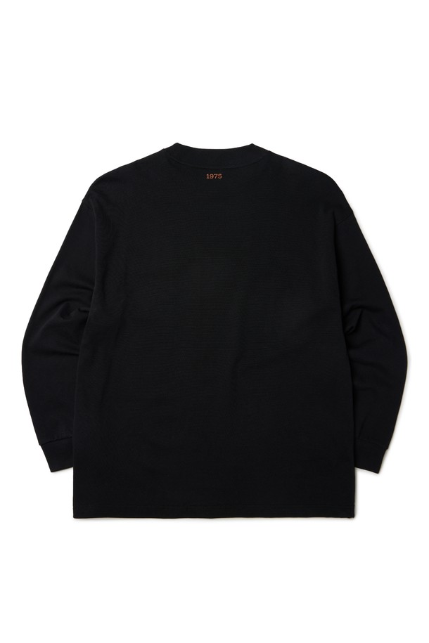 BROMPTON LONDON - 스웨트셔츠 - 1975 POCKET LONG SLEEVE T-SHIRT - BLACK (P233UTS231)