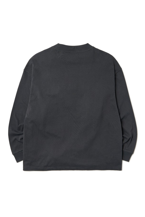 BROMPTON LONDON - 스웨트셔츠 - EMBROIDERED LOGO LONG SLEEVE T-SHIRT - D/GREY (P233UTS230)