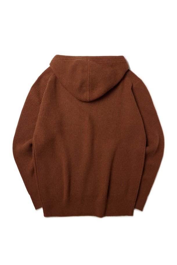 BROMPTON LONDON - 스웨터 - ALPACA HOOD SWEATER - ORANGE (P234UKT225)