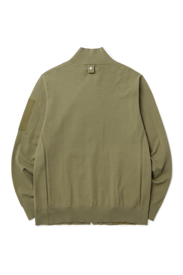 BROMPTON LONDON - 스웨터 - COMMUTER HALF NECK ZIP SWEATER - OLIVE (P233MKT111)