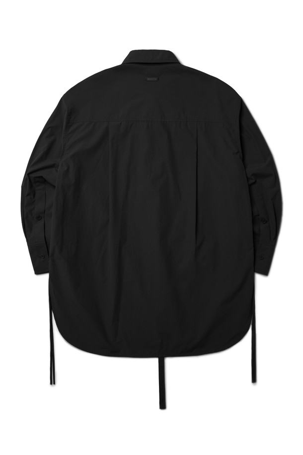 BROMPTON LONDON - 셔츠 - W CUT OUT LONG SHIRT - BLACK (P233WSH150)