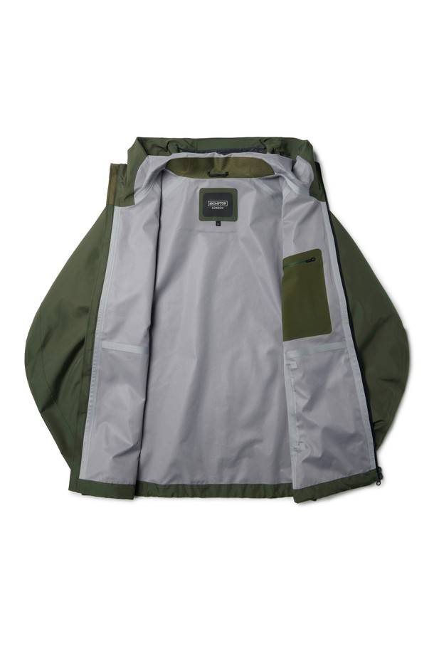 BROMPTON LONDON - 블루종/점퍼 - SEAM SEALING FULL ZIP JUMPER - KHAKI (P233UJP110)