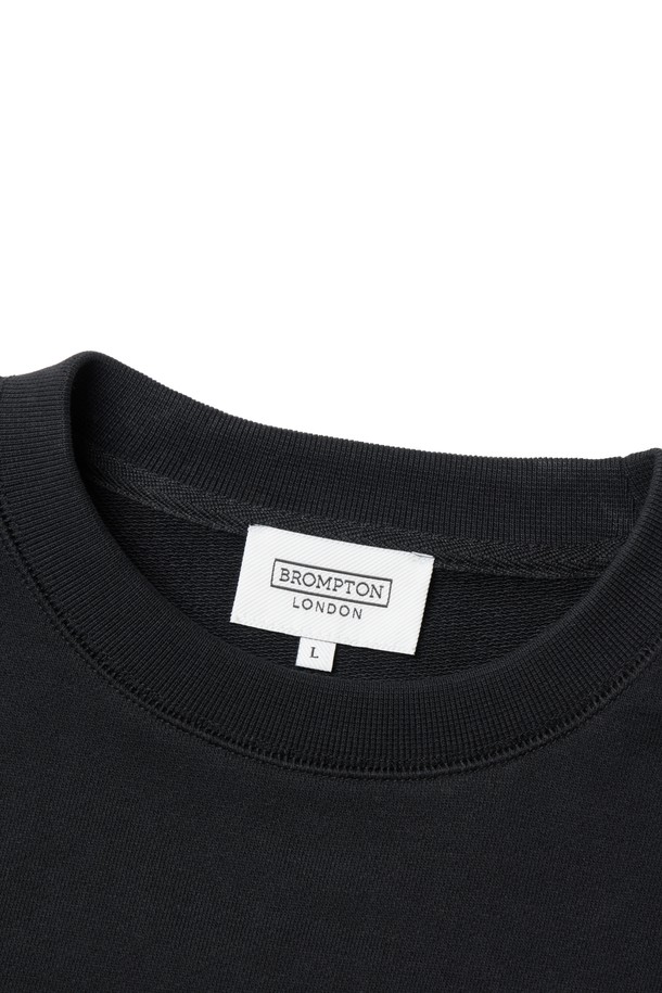 BROMPTON LONDON - 스웨트셔츠 - LOGO SWEATSHIRT - BLACK (P233UTS232)