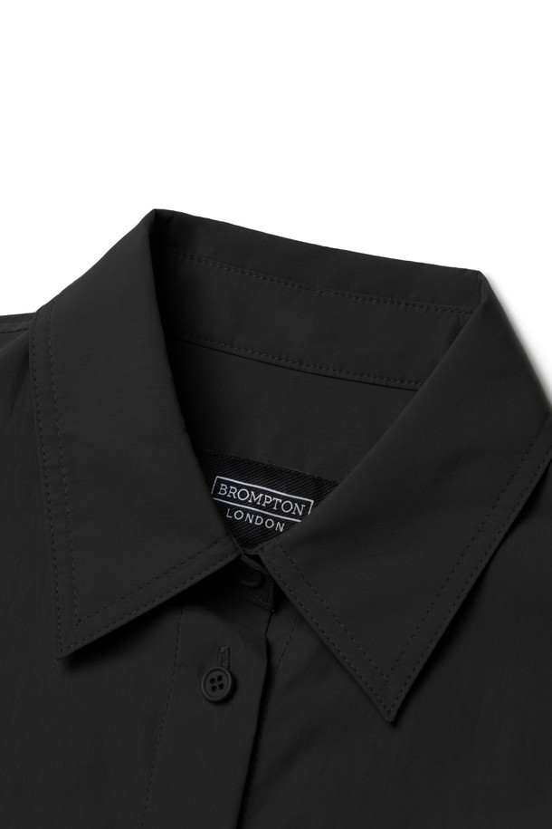 BROMPTON LONDON - 셔츠 - W CUT OUT LONG SHIRT - BLACK (P233WSH150)