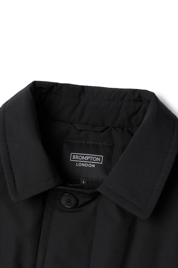 BROMPTON LONDON - 코트 - SINGLE BREASTED CAR COAT - BLACK (P233UCT110)