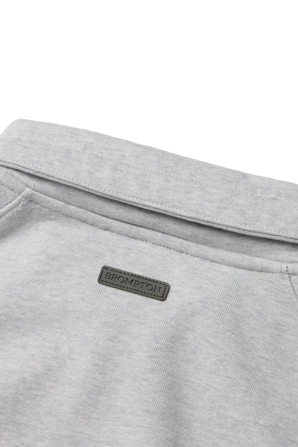 BROMPTON LONDON - 스웨트셔츠 - RAGLAN HALF ZIP TURTLE NECK SWEATSHIRT - M/GREY (P233UTS234)