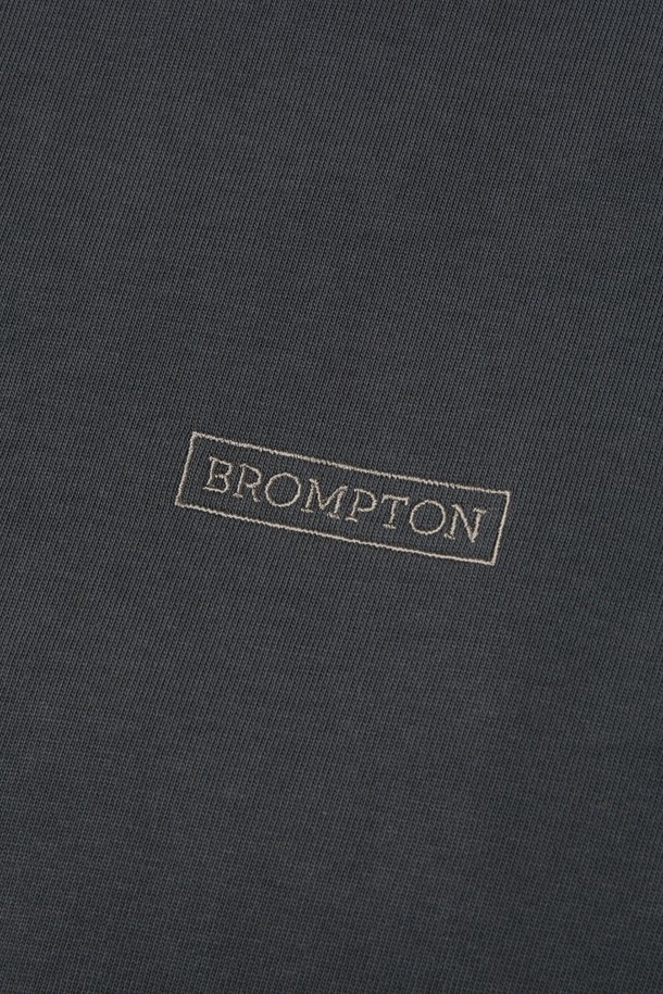 BROMPTON LONDON - 스웨트셔츠 - EMBROIDERED LOGO LONG SLEEVE T-SHIRT - D/GREY (P233UTS230)