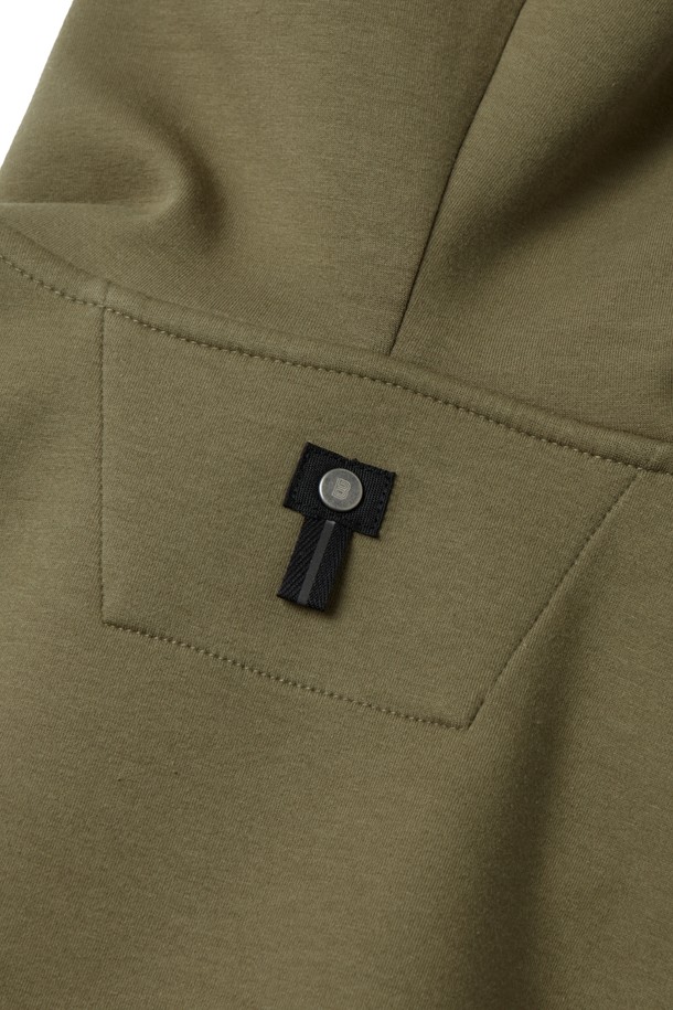 BROMPTON LONDON - 스웨트셔츠 - LOGO HOODED SWEATSHIRT - OLIVE (P233MTS111)