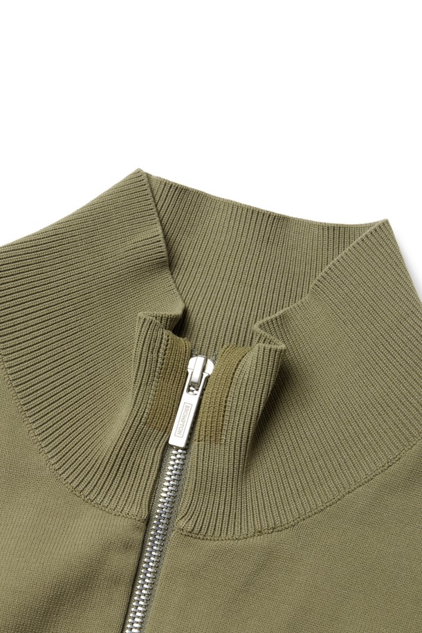 BROMPTON LONDON - 스웨터 - COMMUTER HALF NECK ZIP SWEATER - OLIVE (P233MKT111)