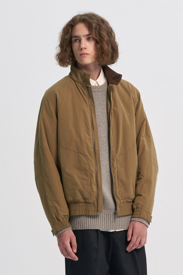 BROMPTON LONDON - 사파리/필드자켓 - LIGHT WAX HARRINGTON JACKET - BEIGE (P233MJP220)