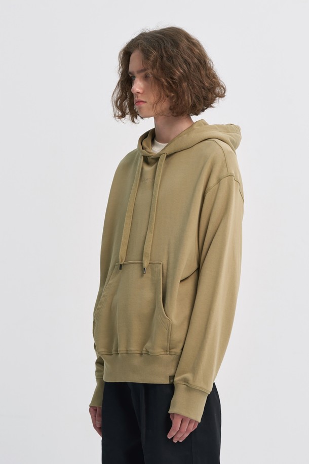 BROMPTON LONDON - 후디 - EMBROIDERED LOGO HOODY - OLIVE (P233UTS235)