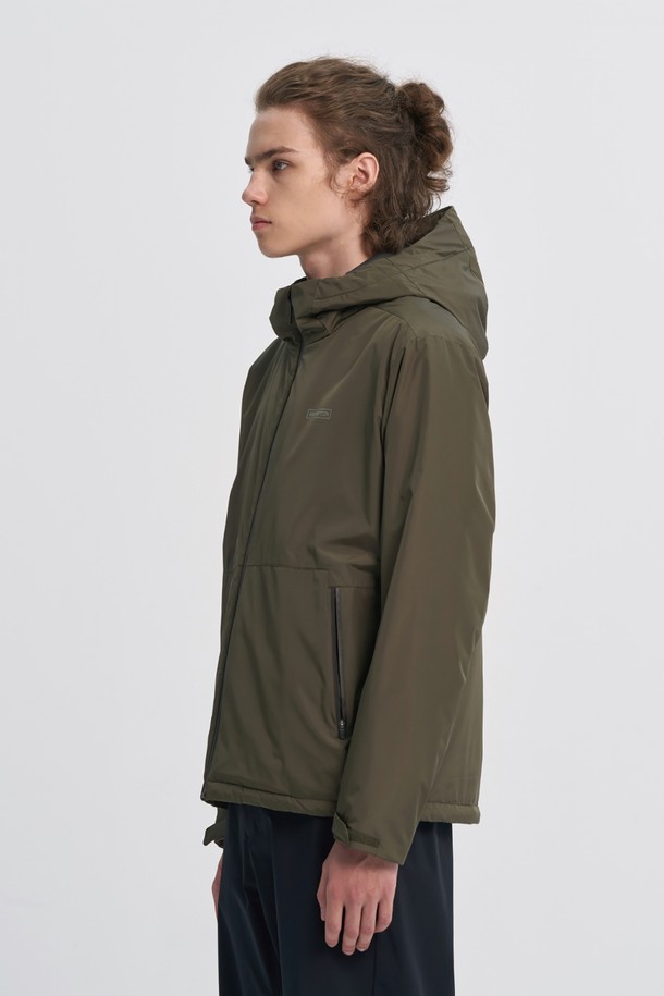 BROMPTON LONDON - 블루종/점퍼 - LIGHTWEIGHT HOOD FULL ZIP JUMPER - KHAKI (P233UPD110)