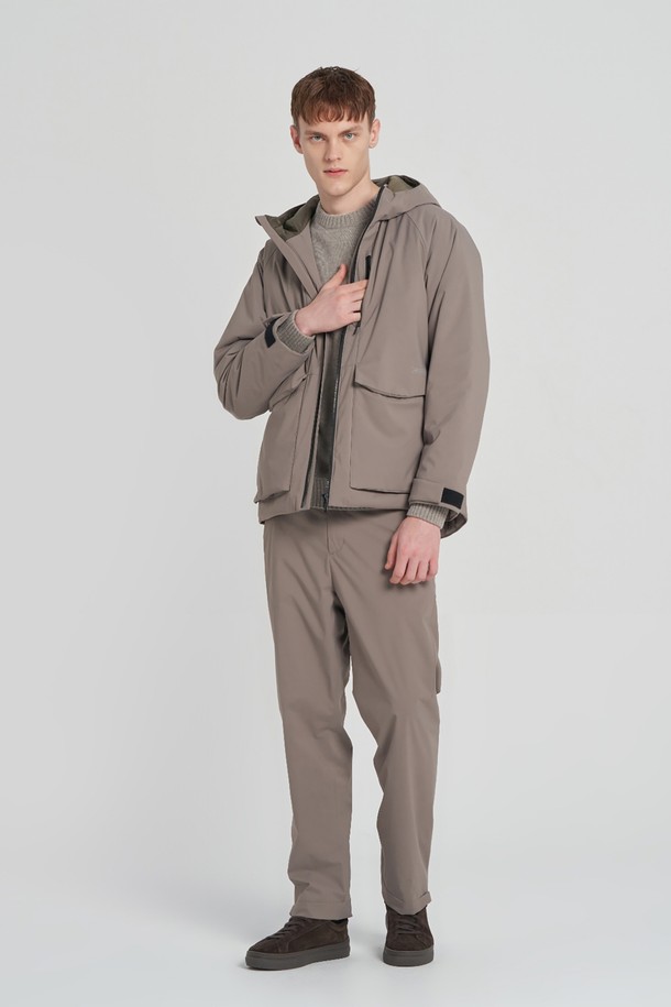 BROMPTON LONDON - 블루종/점퍼 - MID WEIGHT HOODED JUMPER (ECOLOFT) - BEIGE (P234MPD114)