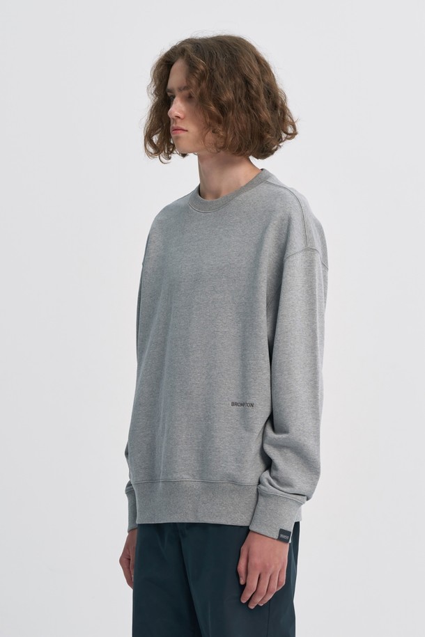 BROMPTON LONDON - 스웨트셔츠 - LOGO SWEATSHIRT - M/GREY (P233UTS232)