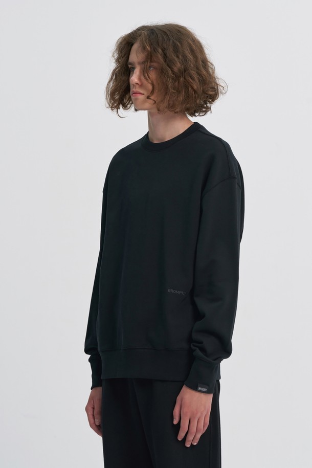 BROMPTON LONDON - 스웨트셔츠 - LOGO SWEATSHIRT - BLACK (P233UTS232)