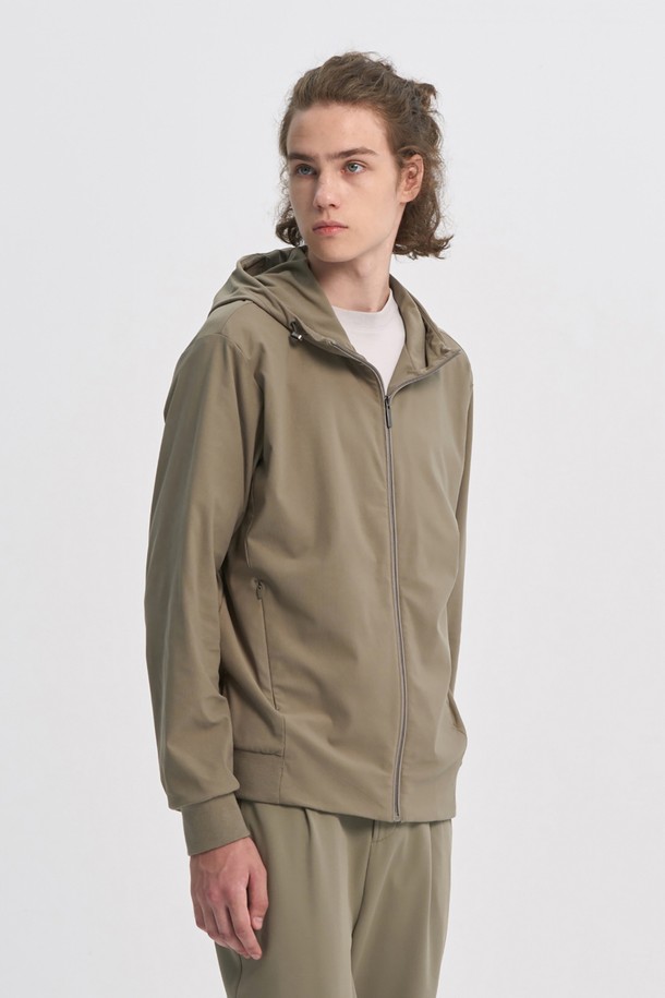 BROMPTON LONDON - 사파리/필드자켓 - RIBBED FULL ZIP HOODY - D/BEIGE (P233MFT101)