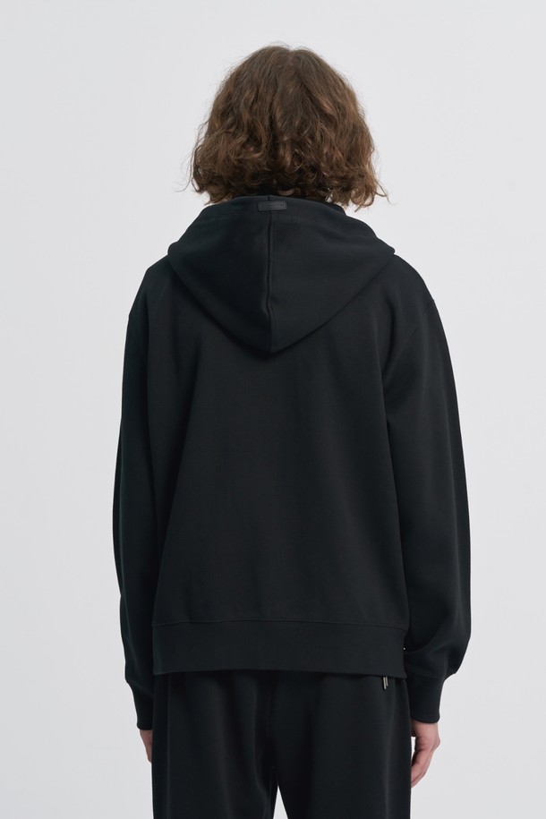 BROMPTON LONDON - 후디 - BASIC FULL ZIP HOODY - BLACK (P233UFT237)