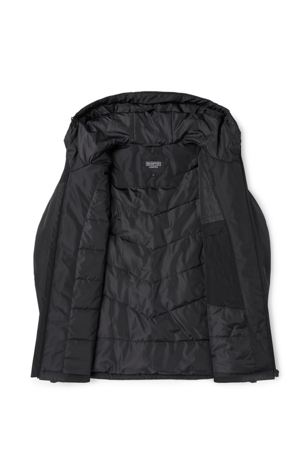 BROMPTON LONDON - 블루종/점퍼 - LIGHTWEIGHT HOOD FULL ZIP JUMPER - BLACK (P233UPD110)