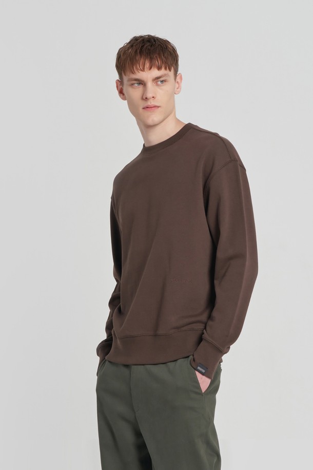 BROMPTON LONDON - 스웨트셔츠 - LOGO SWEATSHIRT - BROWN (P233UTS232)