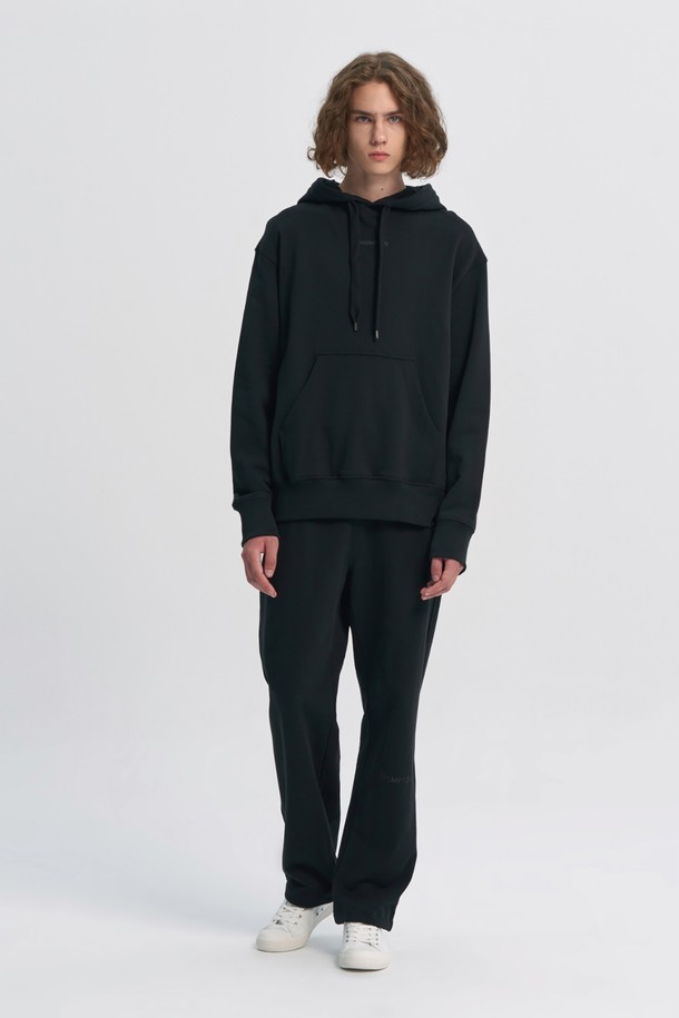 BROMPTON LONDON - 캐주얼팬츠 - EMBROIDERED LOGO SWEAT TROUSERS - BLACK (P233UPT232)